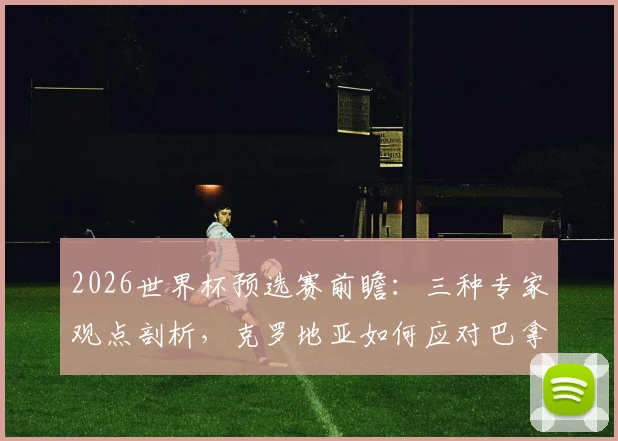 2026世界杯预选赛前瞻：三种专家观点剖析，克罗地亚如何应对巴拿马铁桶阵